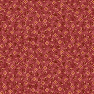 Where the Wind Blows Flannel F3331 88 Red Diamonds Rosebuds Henry Glass 