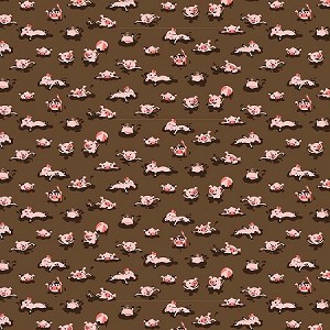 Harmony Farm Flannel F7142 Brown Hog Wash, Riley Blake 