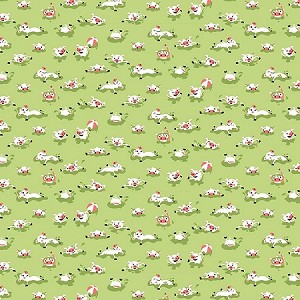 Harmony Farm Flannel F7142 Green Hog Wash, Riley Blake 