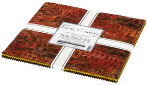 Farm Country Artisan Batik 10 Inch Square Layer Cakes Robert Kaufman 