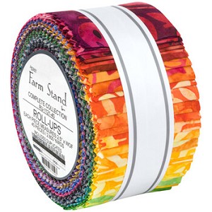 Farm Stand Batik Jelly Roll Strips Artisan Batik Robert Kaufman 