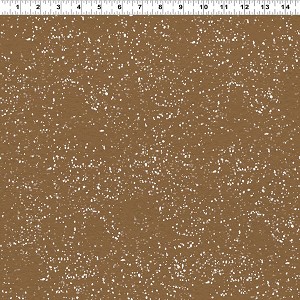 Quilt Minnesota 2026 Y4893 15 Brown Digital Snow Dot Clothworks 
