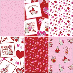 Gnomes in Love Jelly Roll Strips Riley Blake 