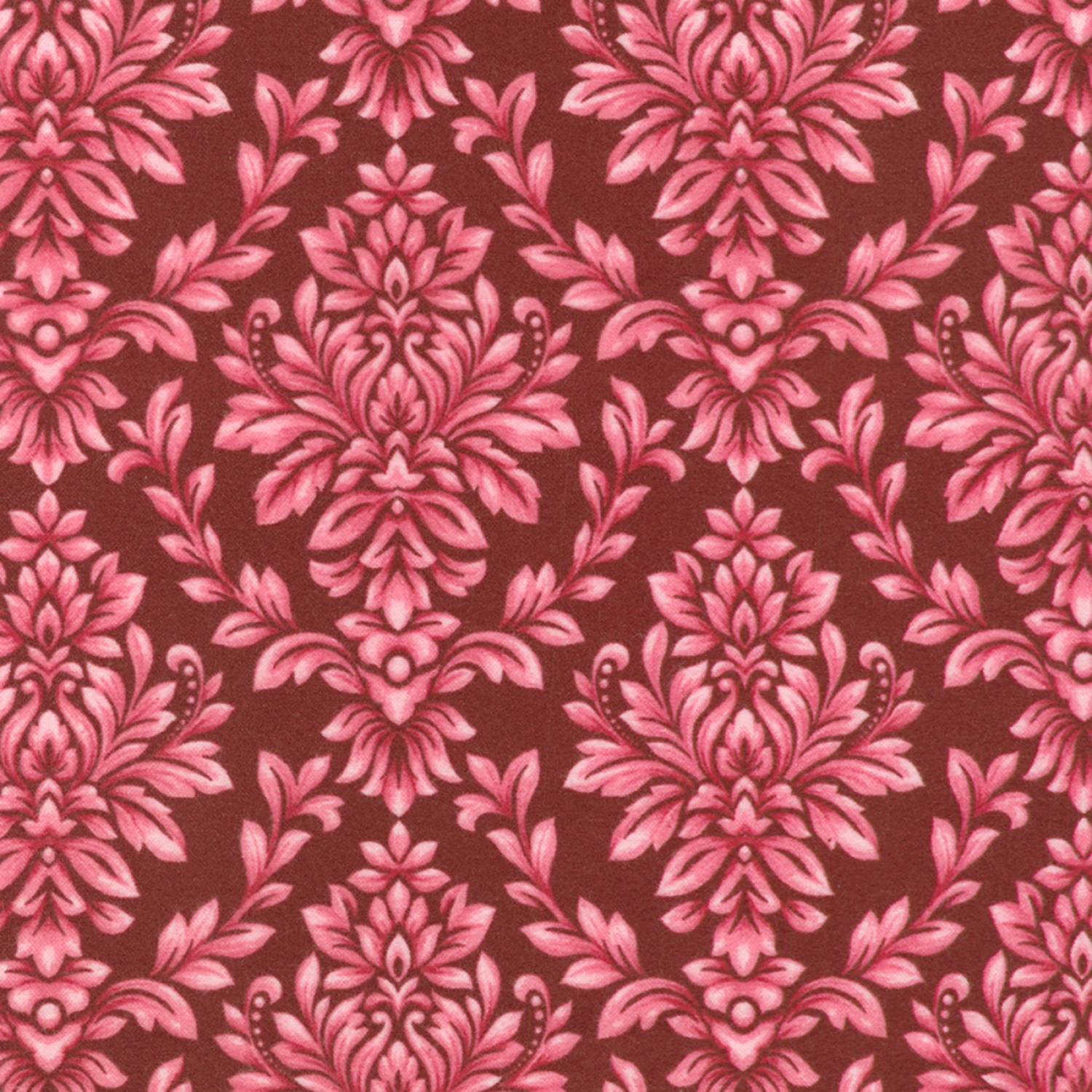 Bouquet of Roses Flannel F21365 95 Burgundy Robert Kaufman 