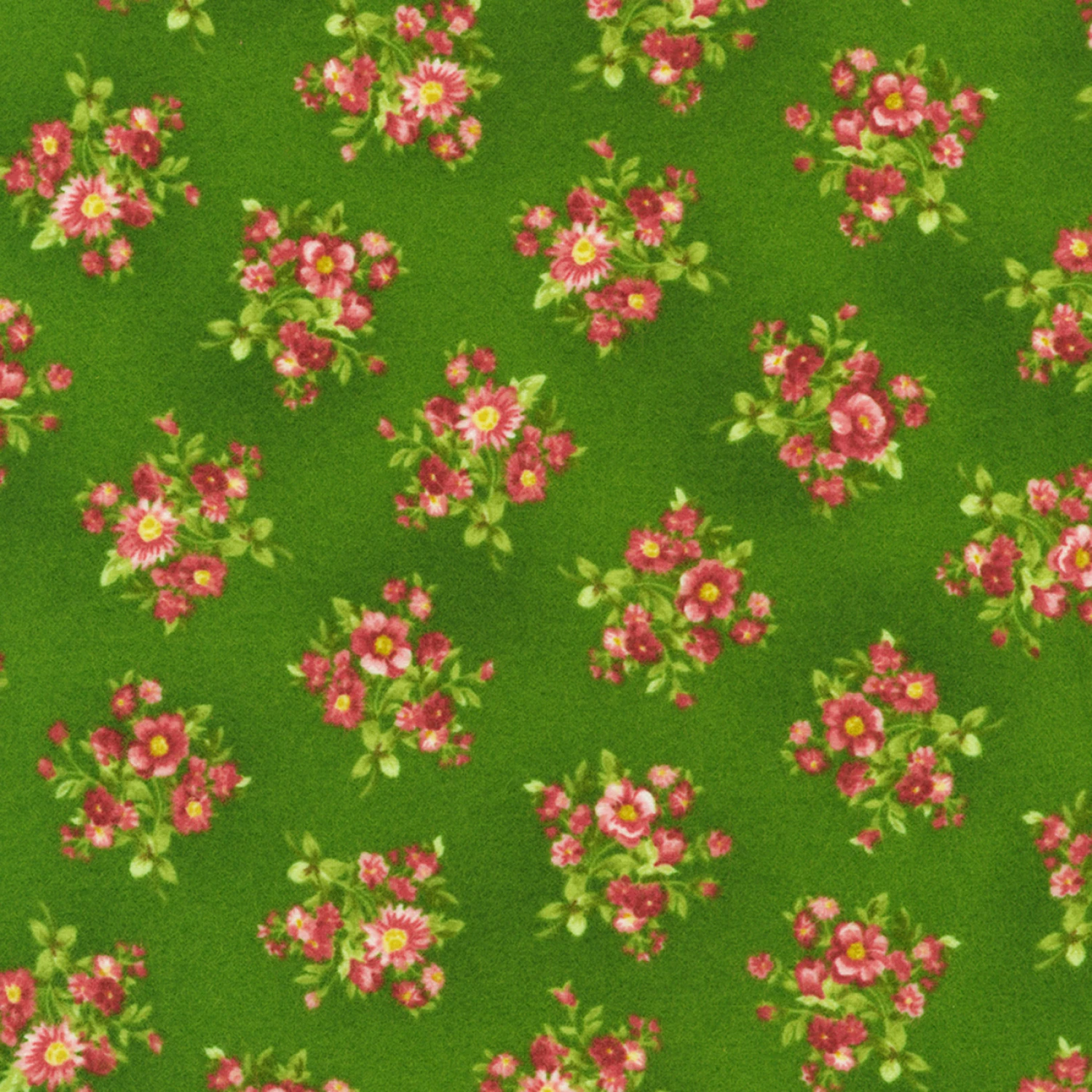 Bouquet of Roses Flannel F21368 30 Fern Robert Kaufman 