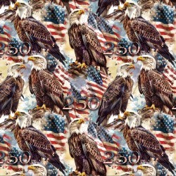 America 250 Years 87085C Eagle Flag Digital Print David Textiles 
