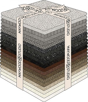 Maywood Flannel Woolies Fat Quarter Bundle Neutrals 
