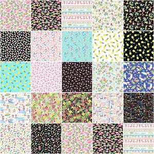 Fun in the Sun 10 Inch Layer Cake Squares Benartex Kanvas 