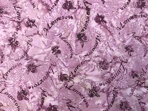 Minnesota Charms Batik G2205 241 Sanoma Minnesota Script Ladyslipper Exclusive Hoffman Batik 
