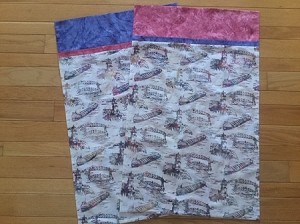 K2523 500 Gardenia Split Rock Ore Boat Custom Batik Pillow Case Kit, Hoffman 