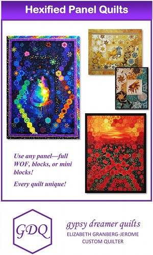 Hexified 7 Panel Quilt Pattern Gypsy Dreamer Quilts 