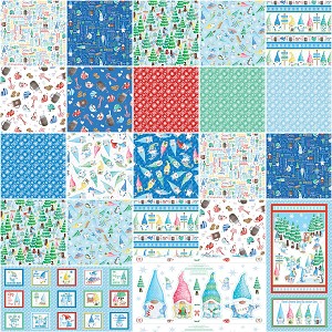 Gnome Wonderland 10 Inch Layer Cake Squares Benartex Kanvas 