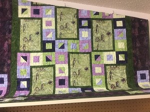 Highway 2 Wisconsin Light Green Quilt Kit, Hoffman 