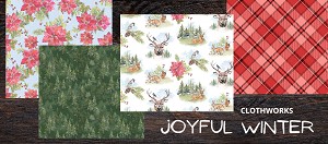 Joyful Winter Half Yard and Panel Collection Clothworks 
