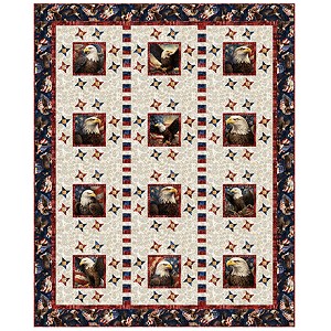 America 1776 Stars Quilt Kit Quilting Treasures 