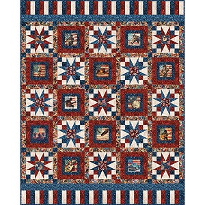 American Country Country Stars Quilt Kit Quilting Treasures 