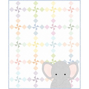 Little Lambies Woolies Flannel Ellies Pinwheels Quilt Kit Maywood Studio 