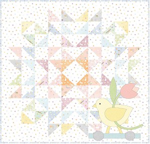 Little Chicks Flannel Chick A Dee Quilt Kit Maywood Studio 