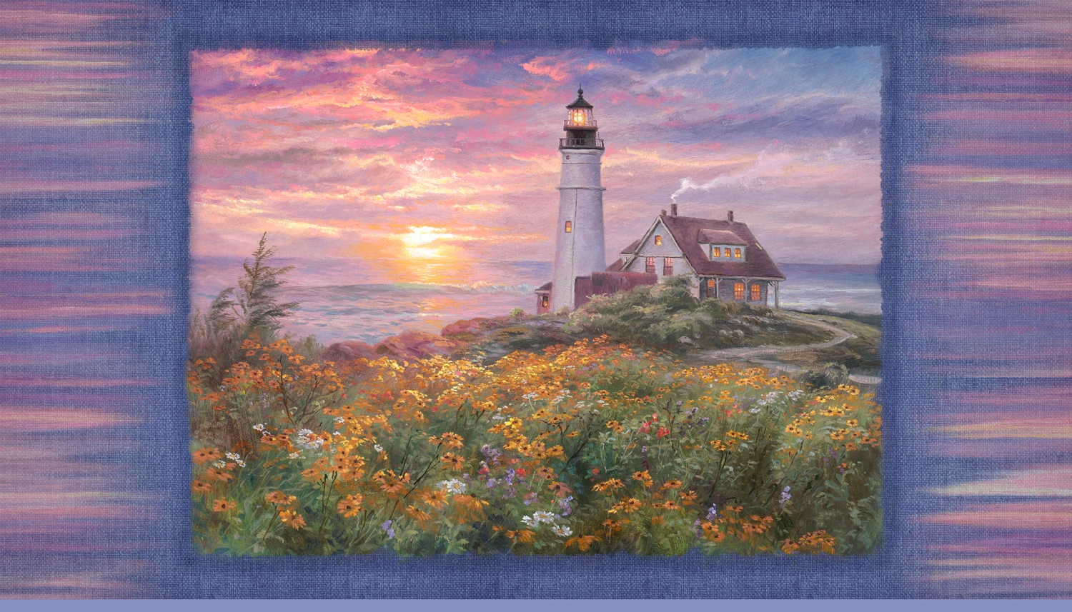 Light Keepers Cove 6405 PA Beneath the Beacon Panel P and B Textiles 