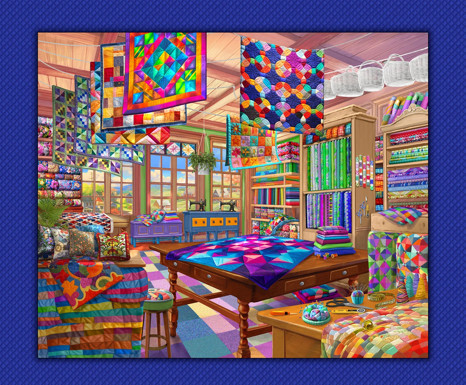 Love of Quilting 5994 PA Quilt Shoppe Panel P and B Textiles 