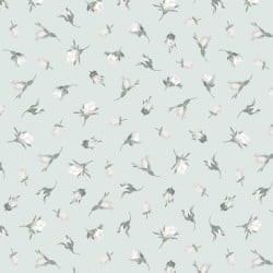 La Fleur Flannel F10996 B Blue Buds Maywood Studio 