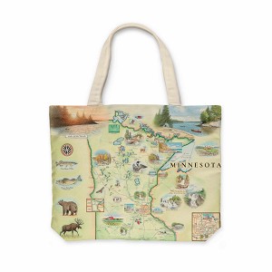 Minnesota Map Canvas Totebag Explorer Maps 