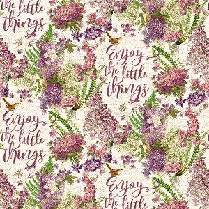 Enjoy the Little Things ML32901C1 Digital Words David Textiles 
