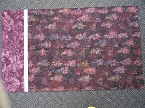 F2107 Purple Tree Batik Pillowcase Kit, Hoffman 
