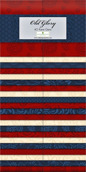 Old Glory Jelly Roll Strips Wilmington Prints 