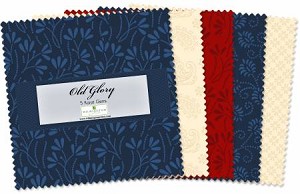 Old Glory 10 Inch Layer Cake Squares Wilmington Prints 