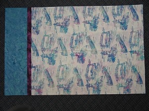 K2523 132 Opal Split Rock Ore Boat Custom Batik Pillow Case, Hoffman 