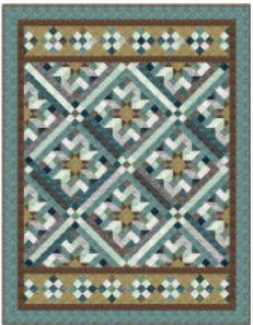 New Stonehenge Smokey River Pine Ridge Slate Quilt Kit Northcott 