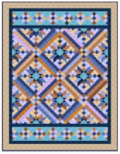 New Stonehenge Smokey River Canyon Twilight Quilt Kit Northcott 