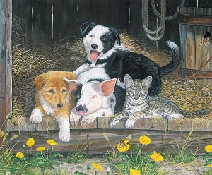 Barnyard Friends P9321 Buddies Digital Panel 