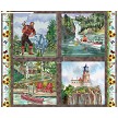 All Minnesota Shop Hop 2024 Minky 30208 X 4 Picture Panel Quilting Treasures 
