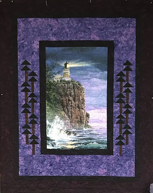 parallel forest split rock light house quilt kit 