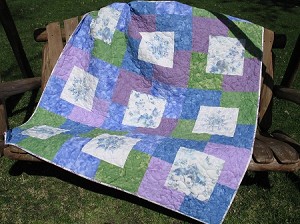 MN Charm Hoffman Pastel Hockey Custom Batik Lake Superior Quilt Kit 