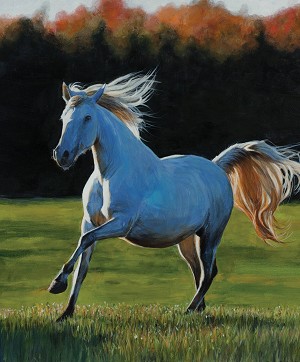 High Horse PD11122 Digital Panel Gallop Horses Riley Blake 