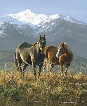 Wild Horses PD15530 Smoky Digital Panel 36 x 43 Inch Riley Blake 