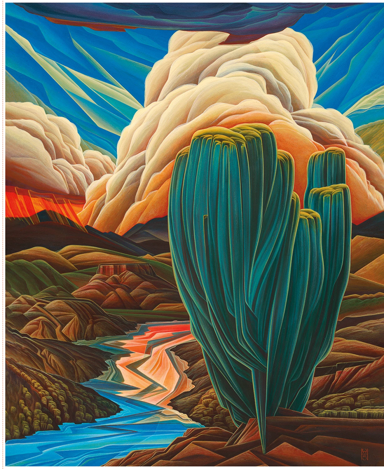 Western Reflections PD17071 Kaleidoscope 36 Inch Panel Riley Blake 