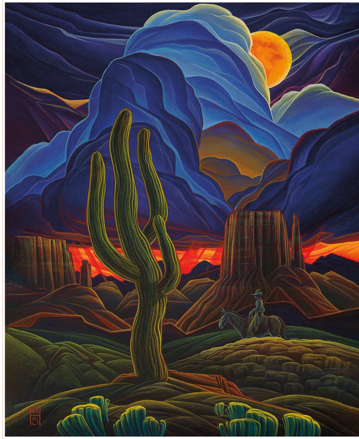 Western Reflections PD17073 Moonlit Trail 36 Inch Panel Riley Blake 