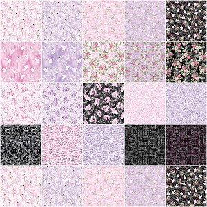 Pearl Ballet 10 Inch Layer Cake Squares Benartex 