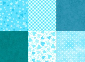 Playtime Flannel Basics Aqua 1 Yard Bundle Maywood Studio 