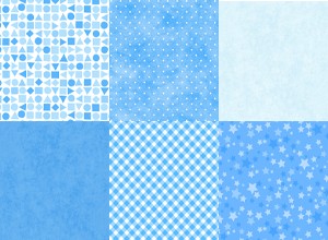 Playtime Flannel Basics Blue 1 Yard Bundle Maywood Studio 