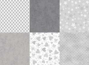 Playtime Flannel Basics Grey 1 Yard Bundle Maywood Studio 
