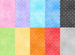 Playtime Flannel Basics F10690 Dots Half Yard Bundle Maywood Studio 