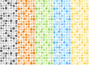 Playtime Flannel Basics F10694 Shapes 1 Yard Bundle Maywood Studio 