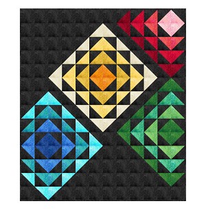 Stonehenge Basics Granny Squares Large Lap Quilt Kit Northcott 