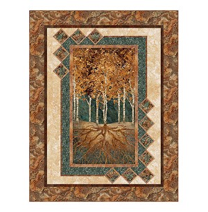 Rooted Stonehenge Dig Deep Panel Quilt Kit Northcott 