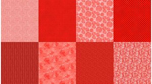 Spectrum Fat Quarter Panel Q4481 143 Ruby, Hoffman 